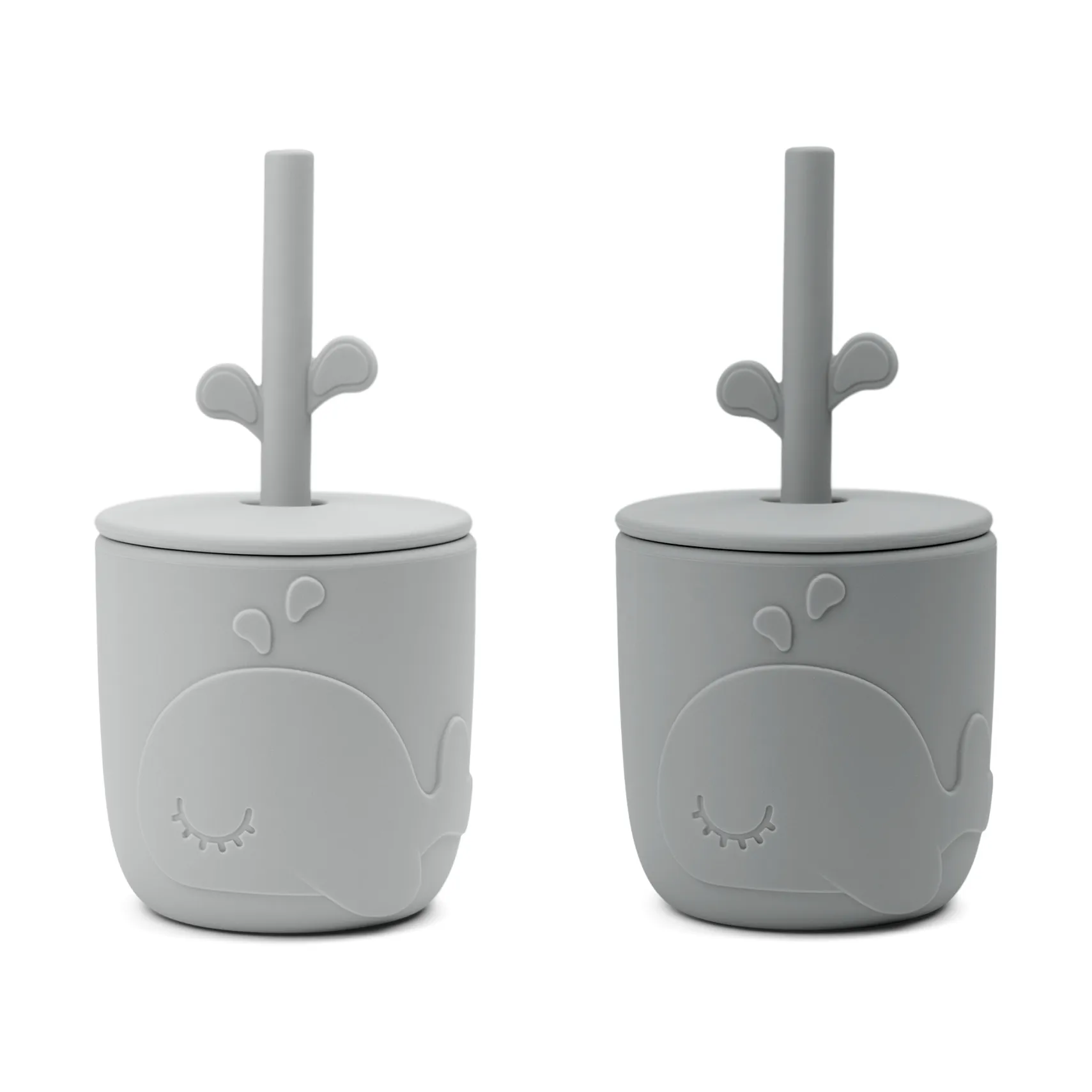 Caneca com canudo Wally peekaboo, 2 un., Grey Done by deer