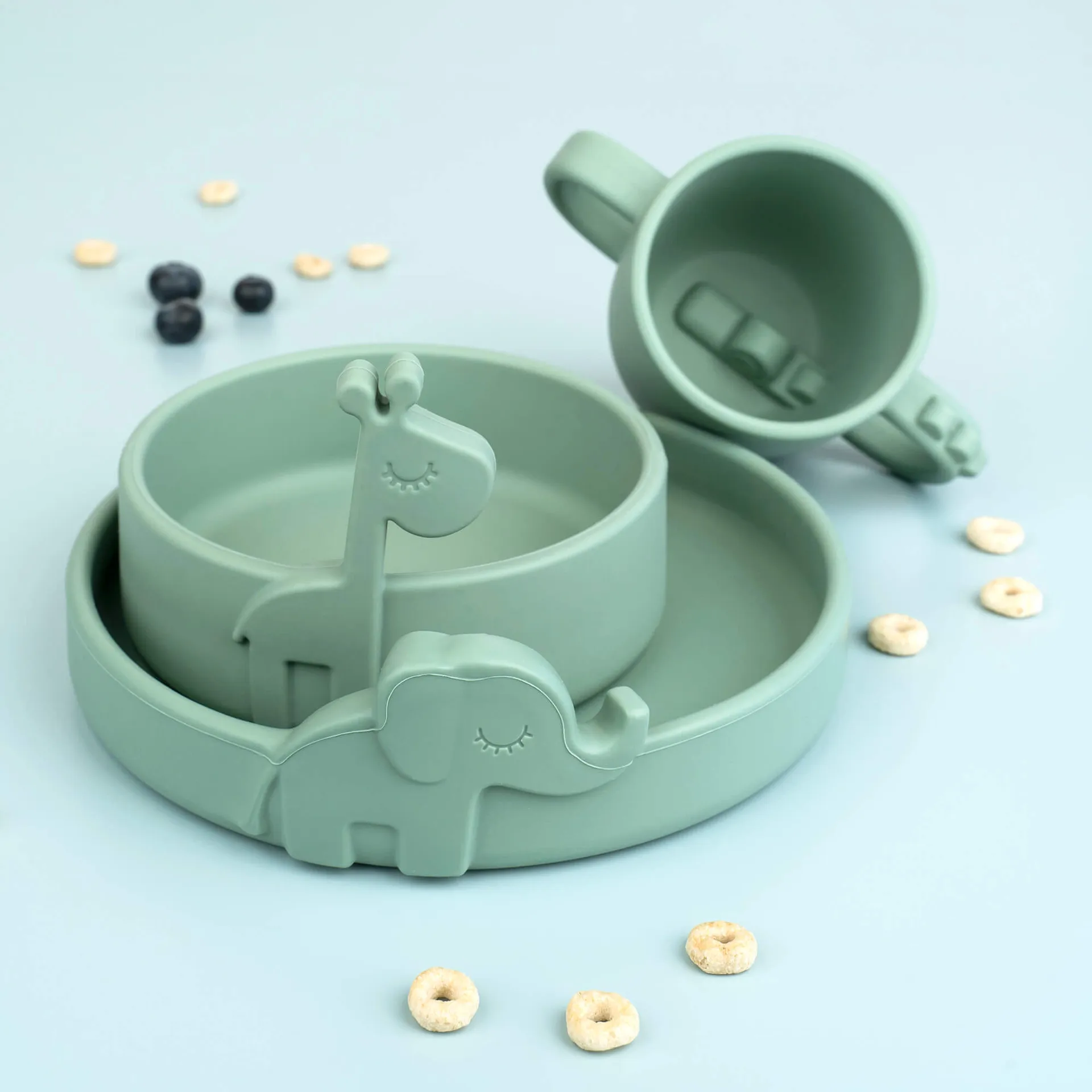 Copo com bico Croco peekaboo 17 cl, Green Done by deer