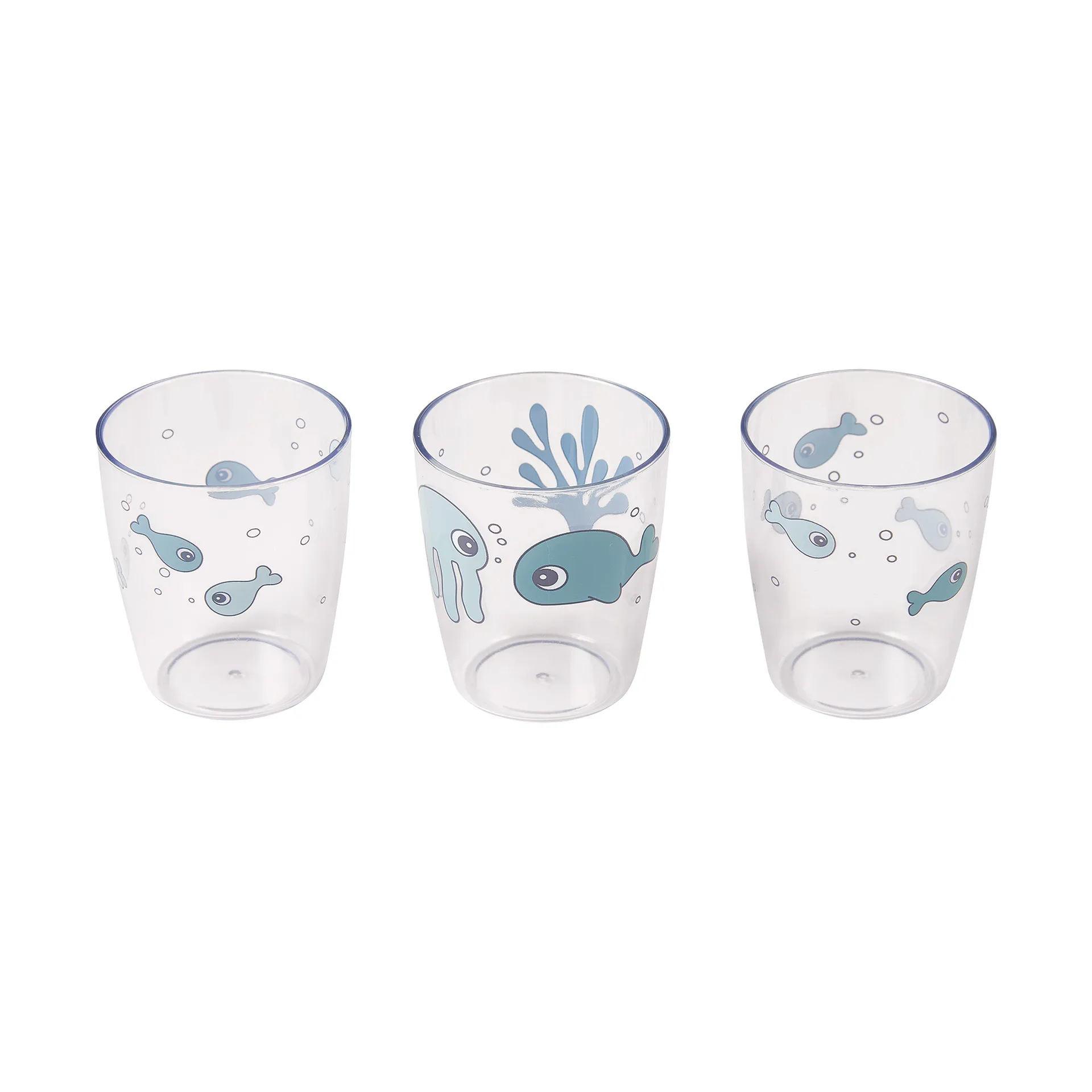Copo mini Sea friends yummy 12 cl, 3 un., Blue Done by deer