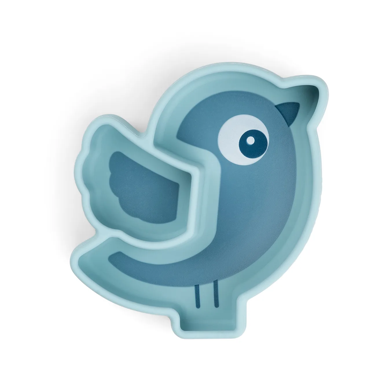 Prato infantil Birdee Stick&Stay Ø12 cm, Blue Done by deer