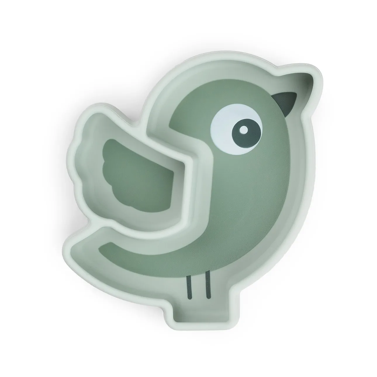 Prato infantil Birdee Stick&Stay Ø12 cm, Green Done by deer