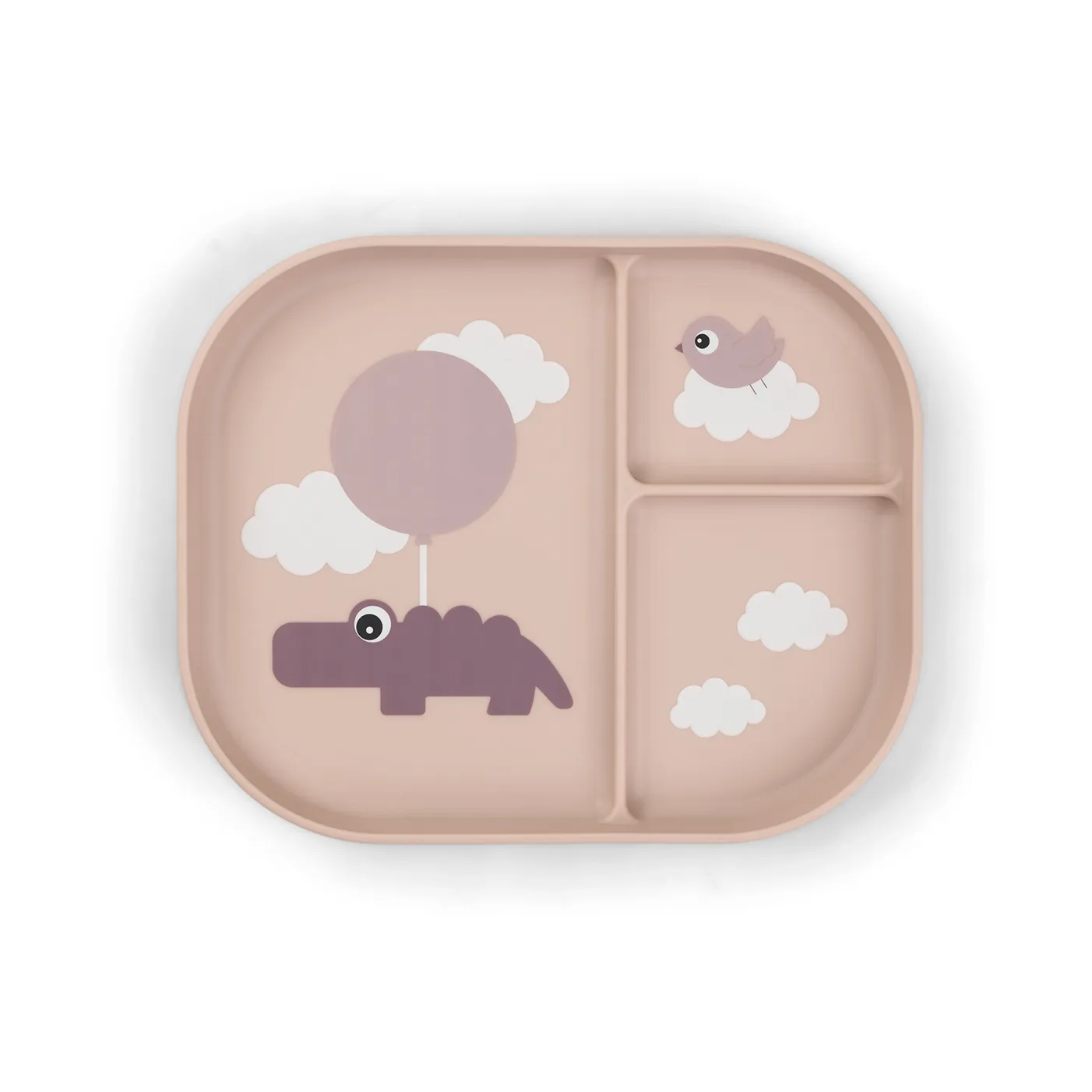 Prato infantil Happy Clouds foodie 18x22 cm, Powder Done by deer