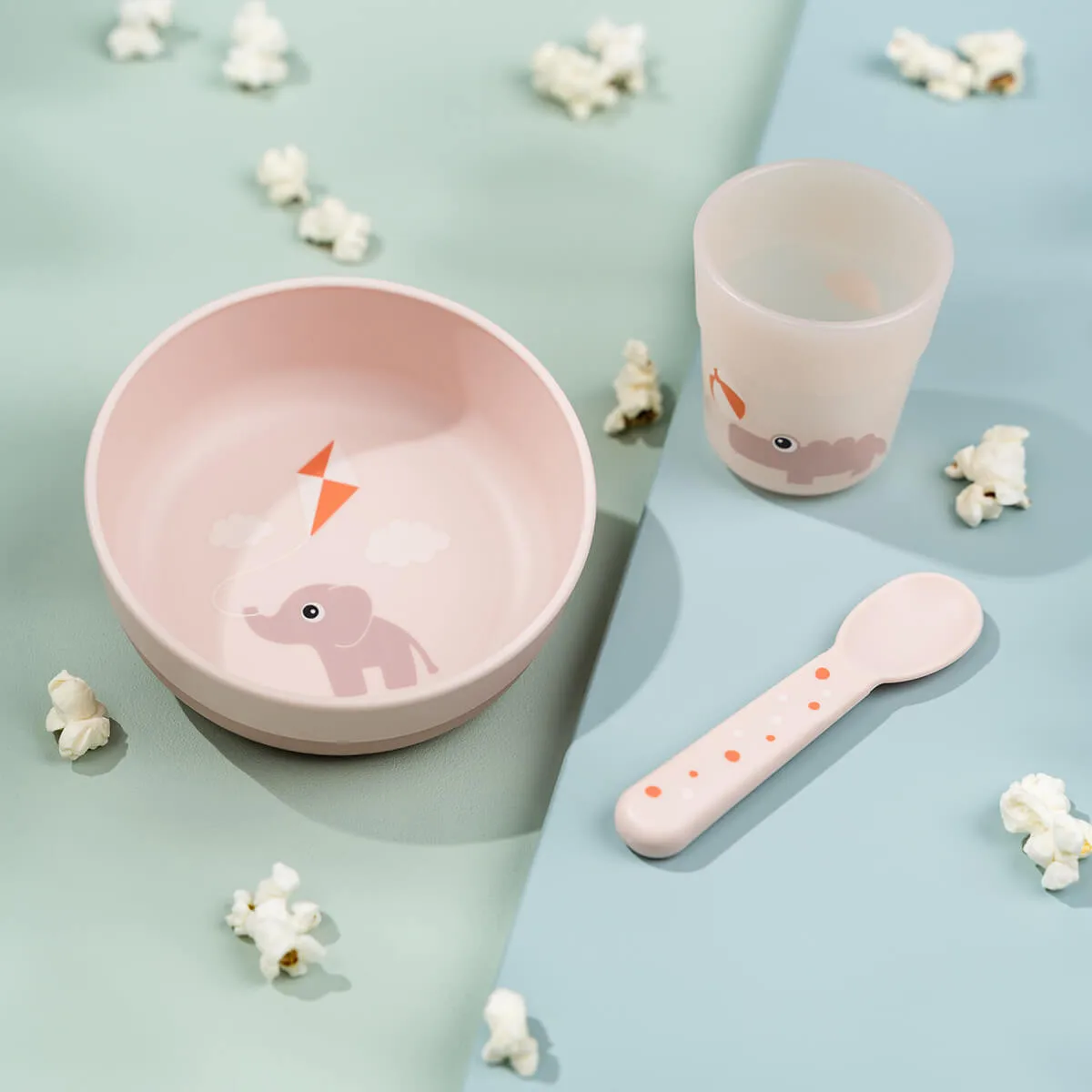 Serviço de jantar Playground foodie first meal 3 peças, Powder Done by deer