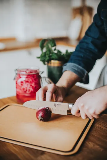 Asama faca de chef santoku 18 cm - Aço inoxidável - Dorre