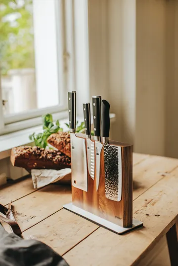 Asama Kinesisk faca de chef 18 cm - Puxador preto - Dorre