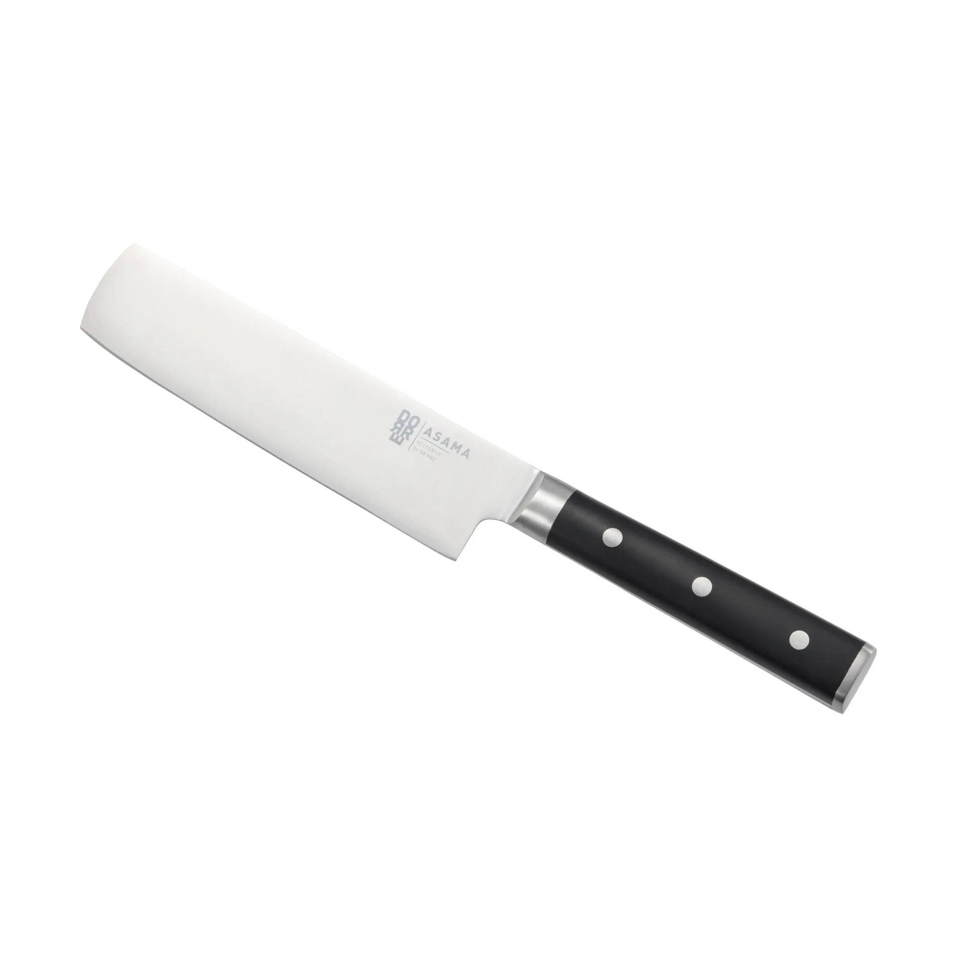 Asama Nakiri faca de legumes, Aço inoxidável, preto, 31 cm Dorre