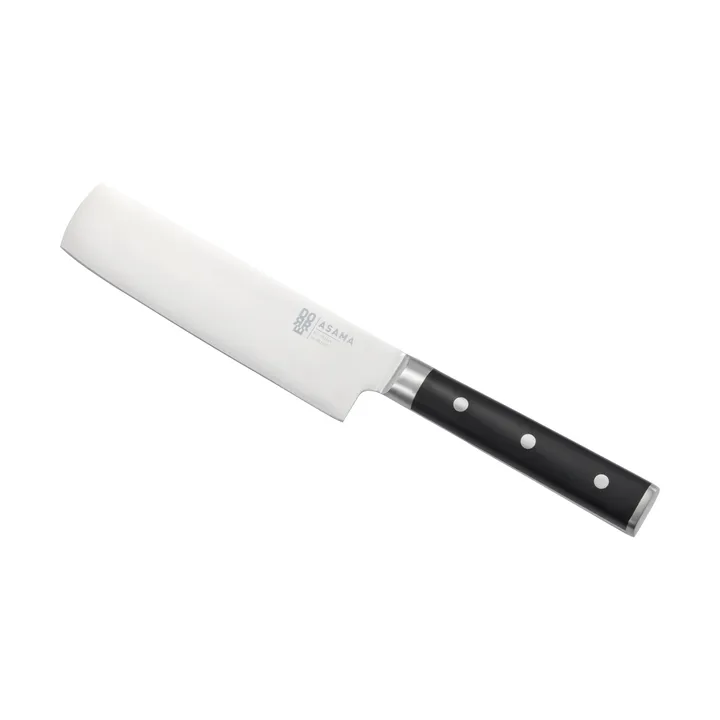 Asama Nakiri faca de legumes - Aço inoxidável, preto, 31 cm - Dorre