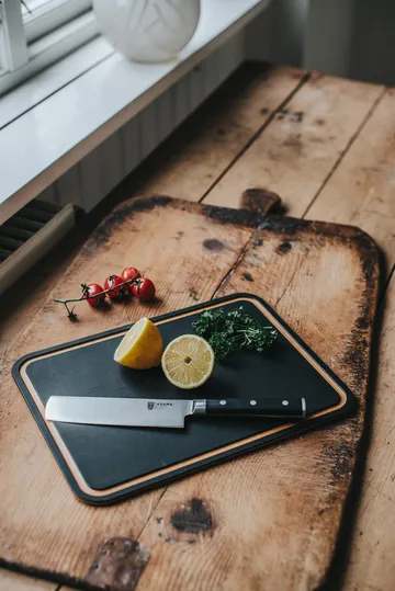 Asama Nakiri faca de legumes - Aço inoxidável, preto, 31 cm - Dorre