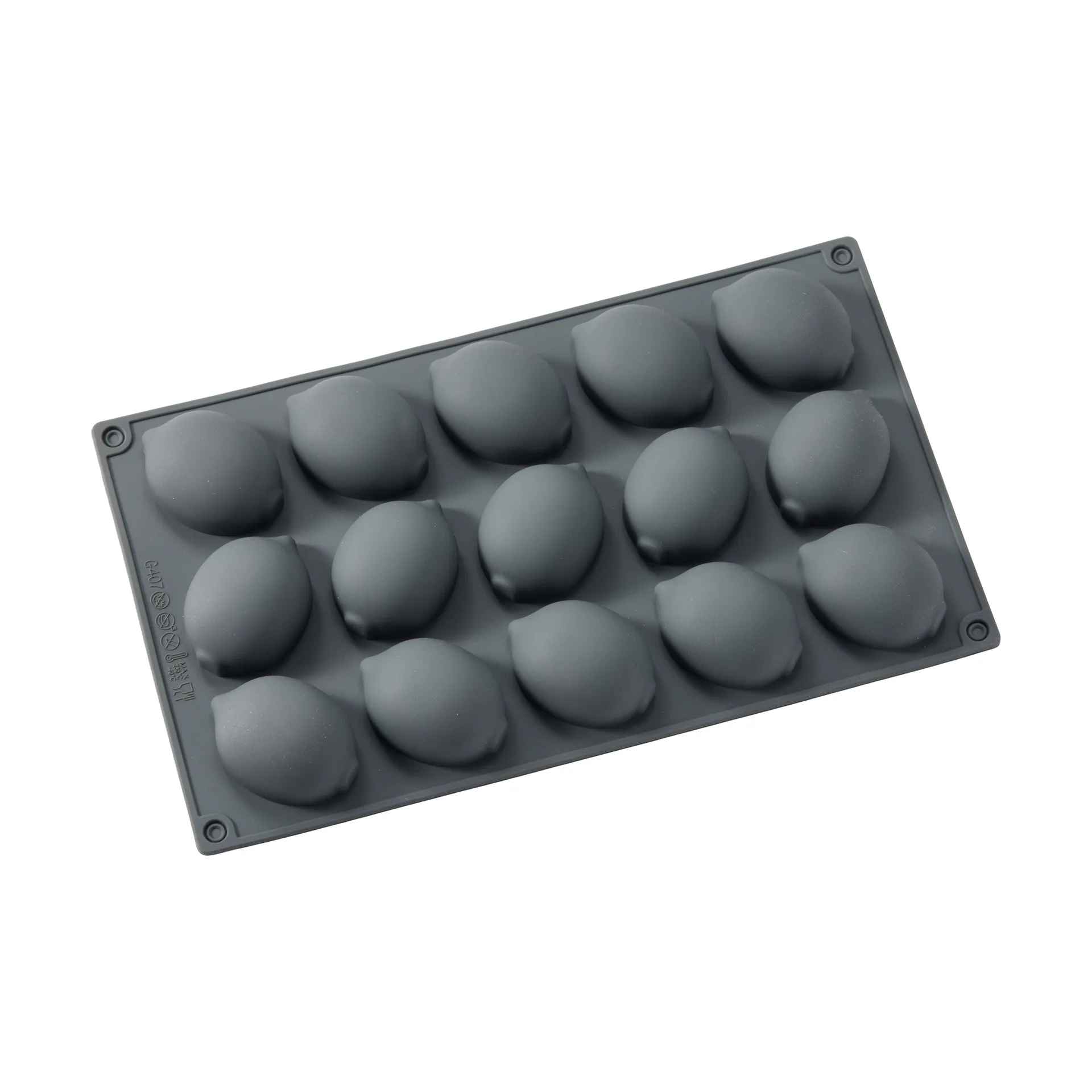 Beck forma de bolo, Cinza, limão, silicone, 15 un. Dorre