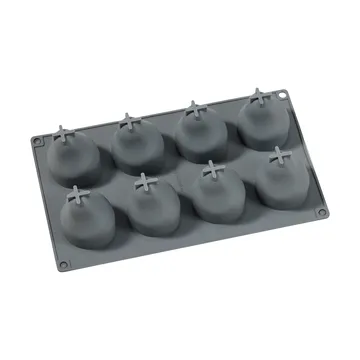 Beck forma de bolo - Cinza, pêra, silicone, 8 un. - Dorre