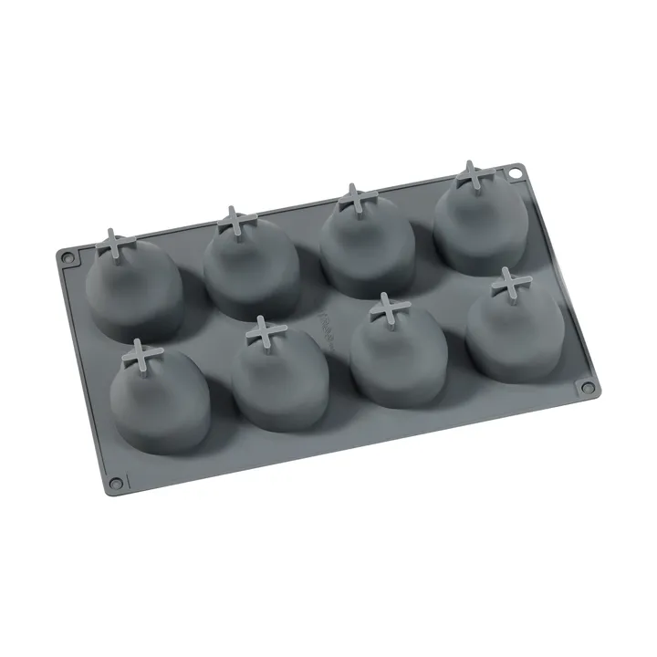 Beck forma de bolo - Cinza, pêra, silicone, 8 un. - Dorre