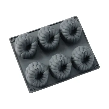 Beck forma de bolo - Cinzento, framboesa, silicone, 6 unid. - Dorre