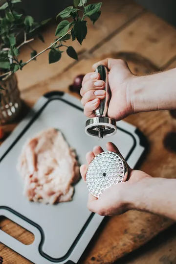 Birdie martelo de carne reversível 14,5x8,3x8,3 cm - Aço inoxidável - Dorre