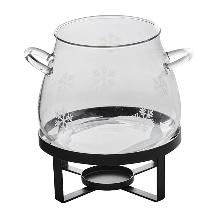 Caçarola de vinho quente flocos neve 1,2 L, Vidro Dorre