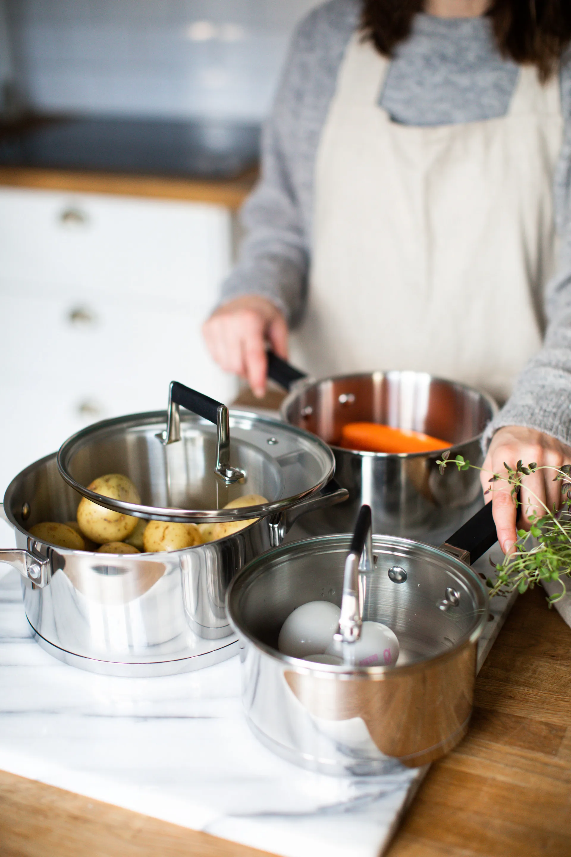 Caçarolas Kaci 6 un., Aço inoxidável Dorre