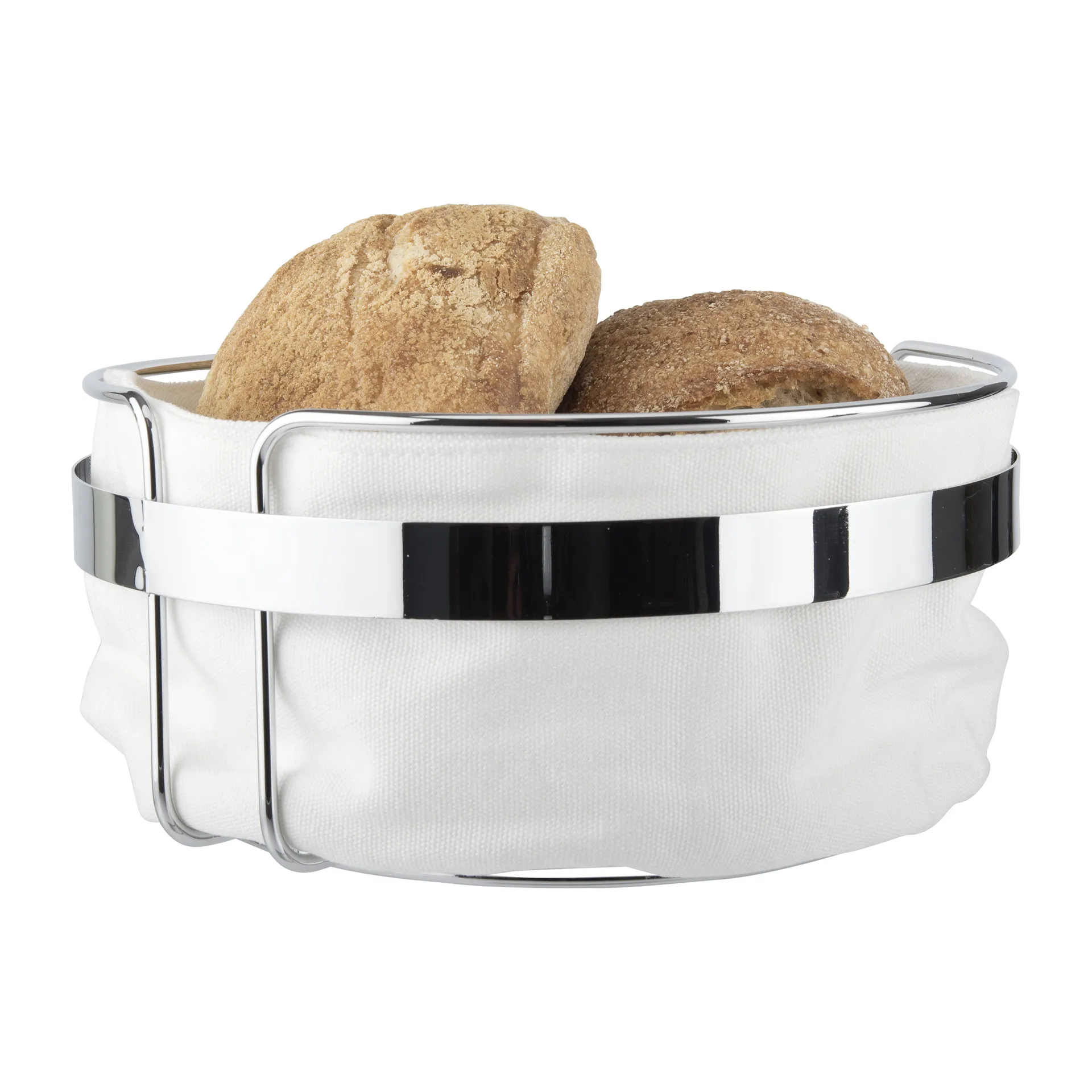 Cesto do pão Practical Ø22 cm, Tecido-cromado Dorre