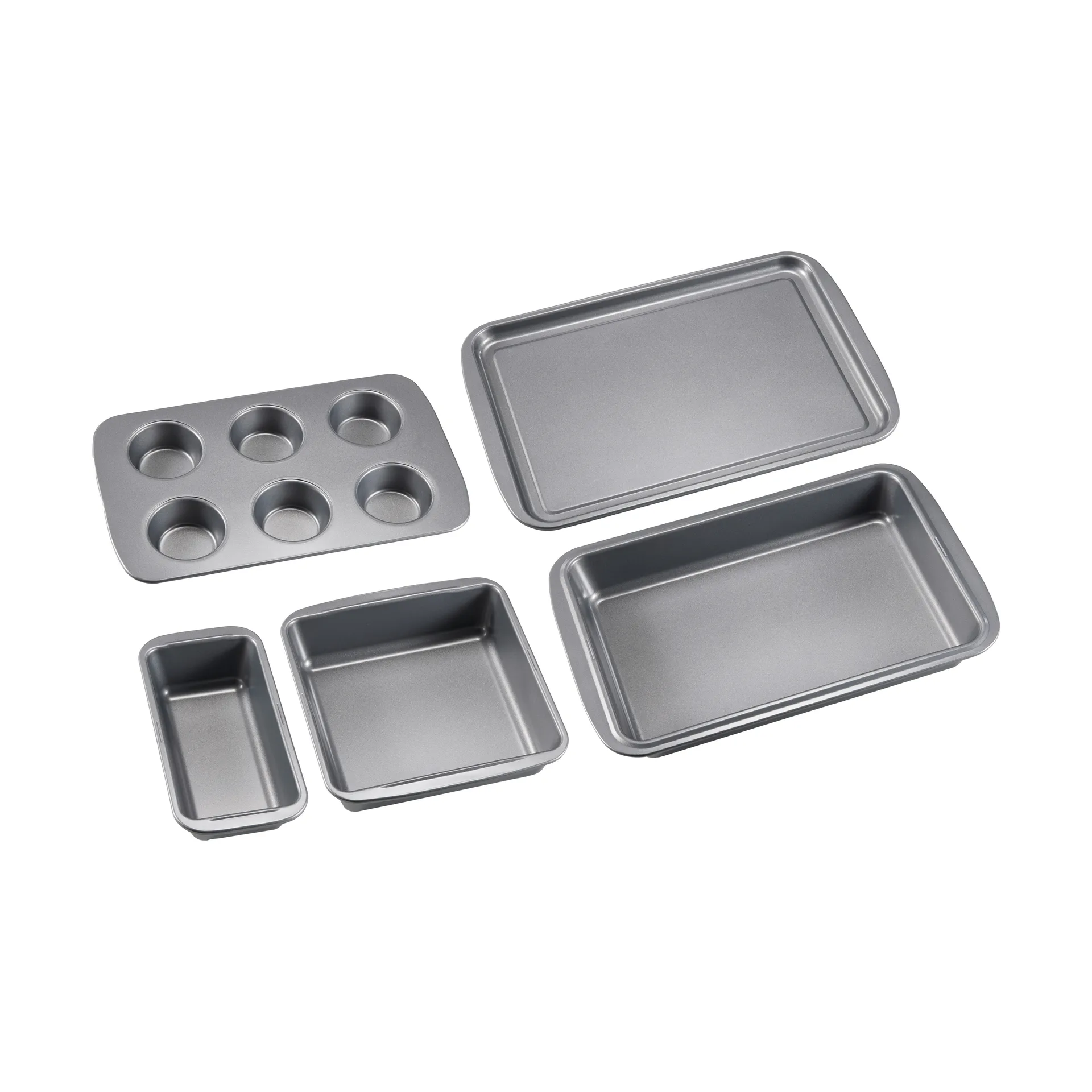 Conjunto de confeitaria Karabo 5 peças, Cinza-preto Dorre