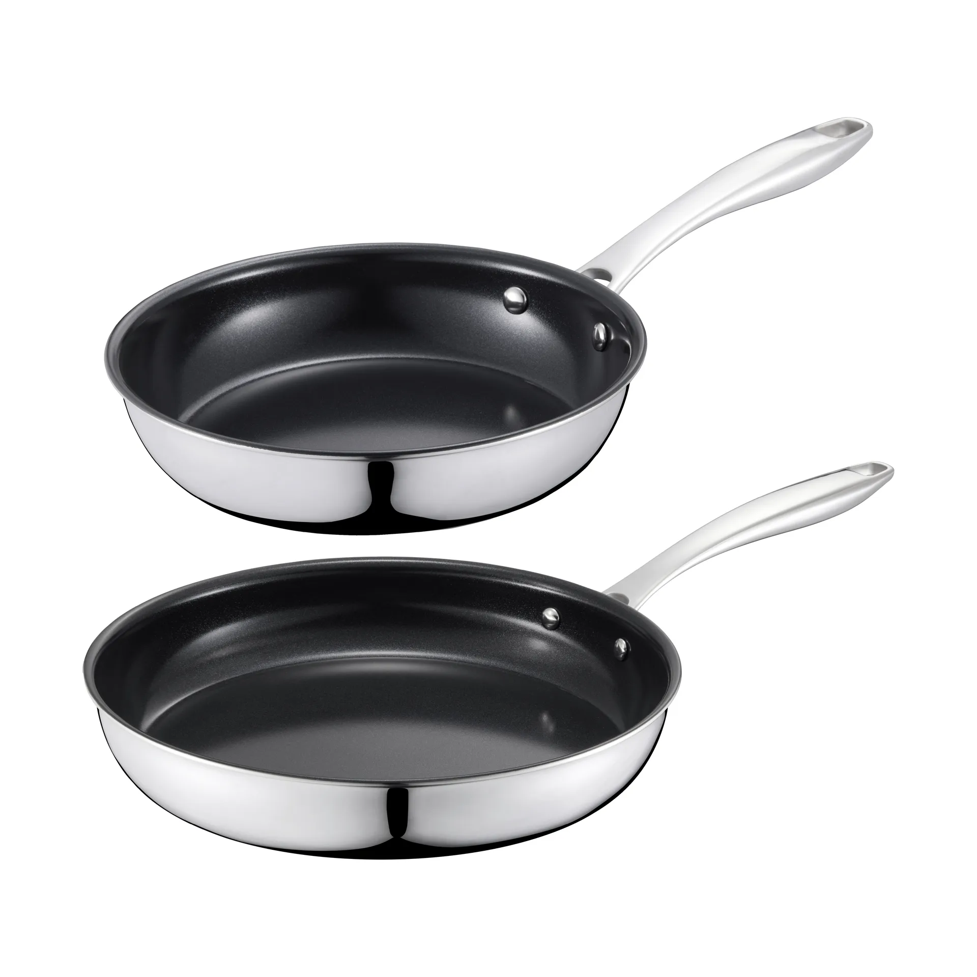 Conjunto de frigideiras Trivence, Revestimento cerâmico, 3-ply, 2 peças Dorre