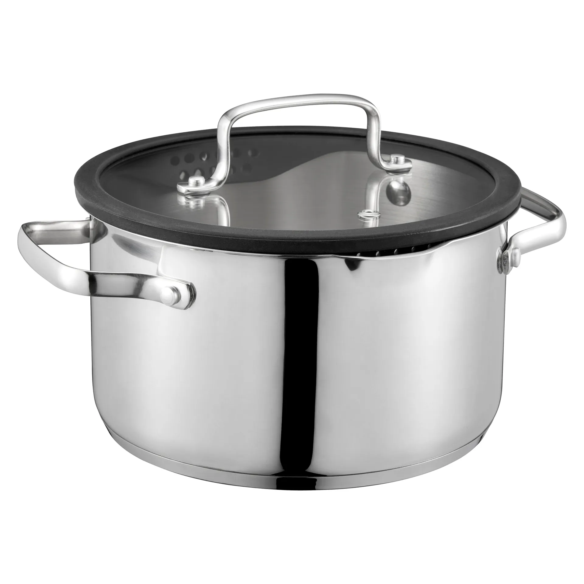 Conjunto de panelas Karla 3 peças, Prata Dorre