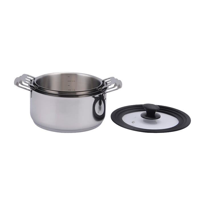 Conjunto de pote de 3 peças Kara , Aço inoxidável Dorre