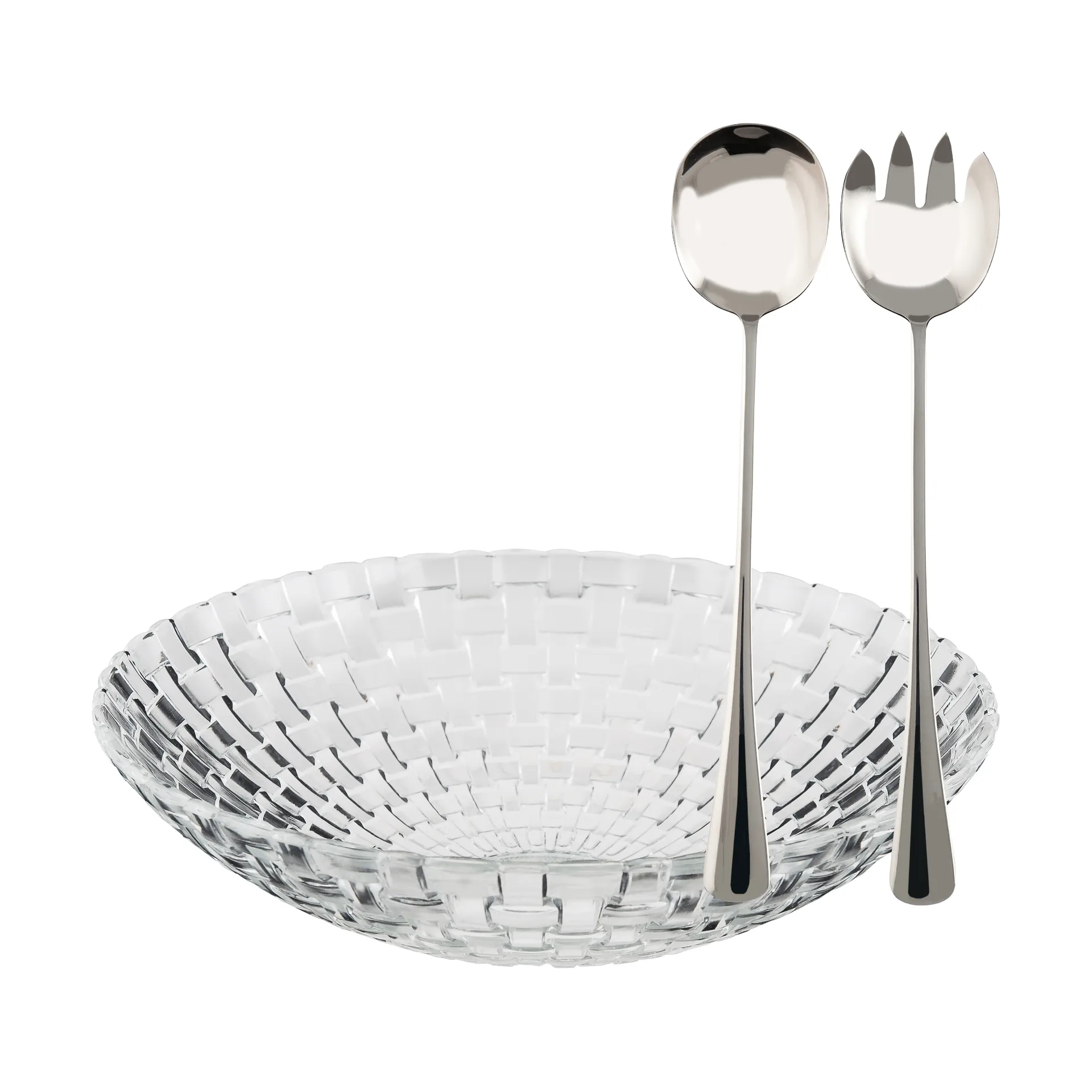Conjunto de taças de salada Glitter, Vidro-aço inoxidável, 3 peças Dorre