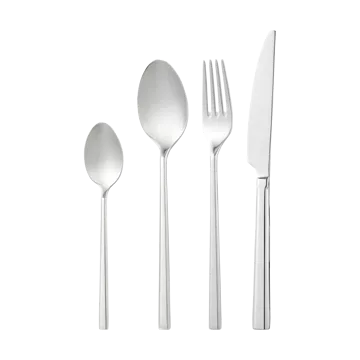 Conjunto de talheres Clara em aço inoxidável - 24 peças - Dorre