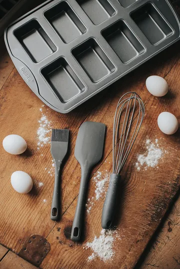 Conjunto de utensílios Cookie - Cinzento, silicone, 3 peças - Dorre