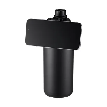 Flory garrafa de água de parede dupla com íman para telemóvel 0,9 L - Preto-cinza - Dorre