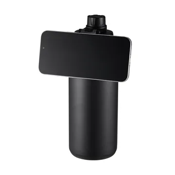 Flory garrafa de água de parede dupla com íman para telemóvel 0,9 L - Preto-roxo - Dorre