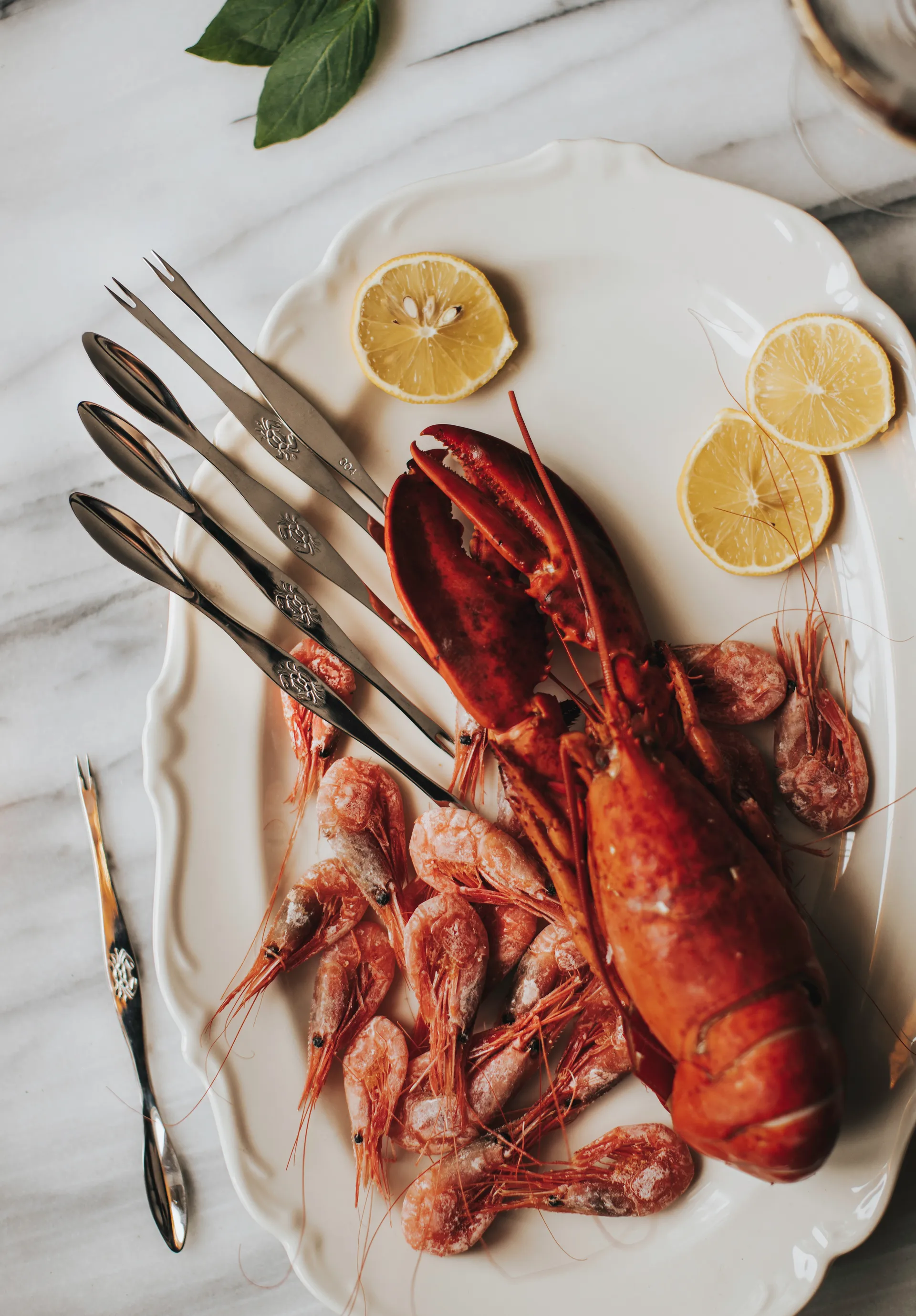 Garfo para marisco Skai 6 un., Prata Dorre