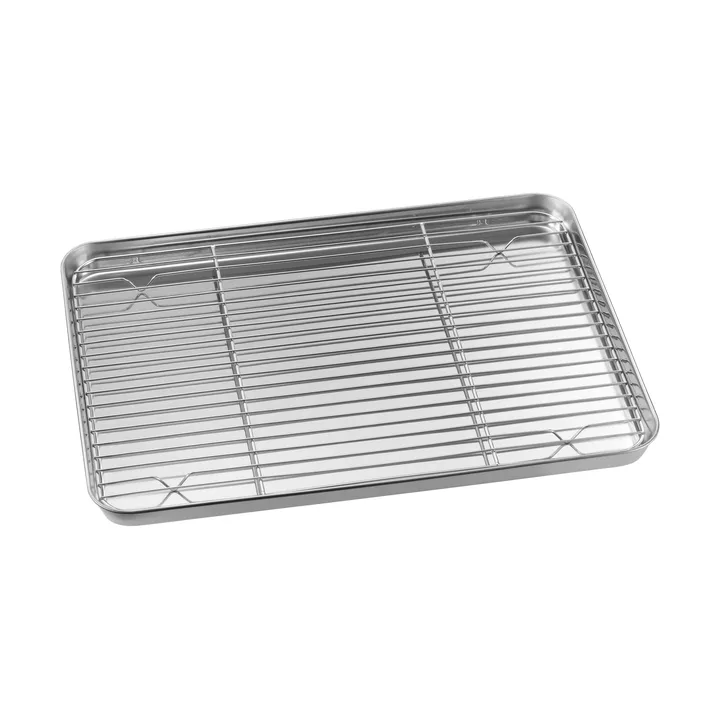 Gili gastrobleck - Aço inoxidável, com grelha, 40,5x28 cm - Dorre