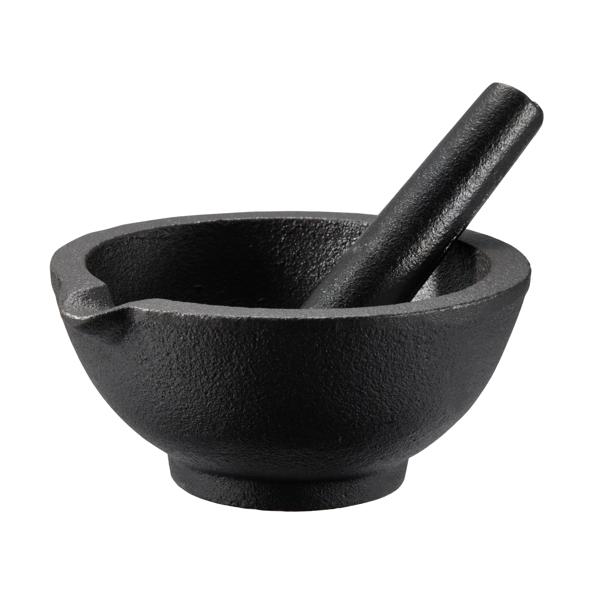 Gilly almofariz de ferro fundido, Preto, 13x13x6,3 cm Dorre