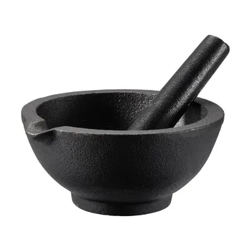 Gilly almofariz de ferro fundido - Preto, 13x13x6,3 cm - Dorre