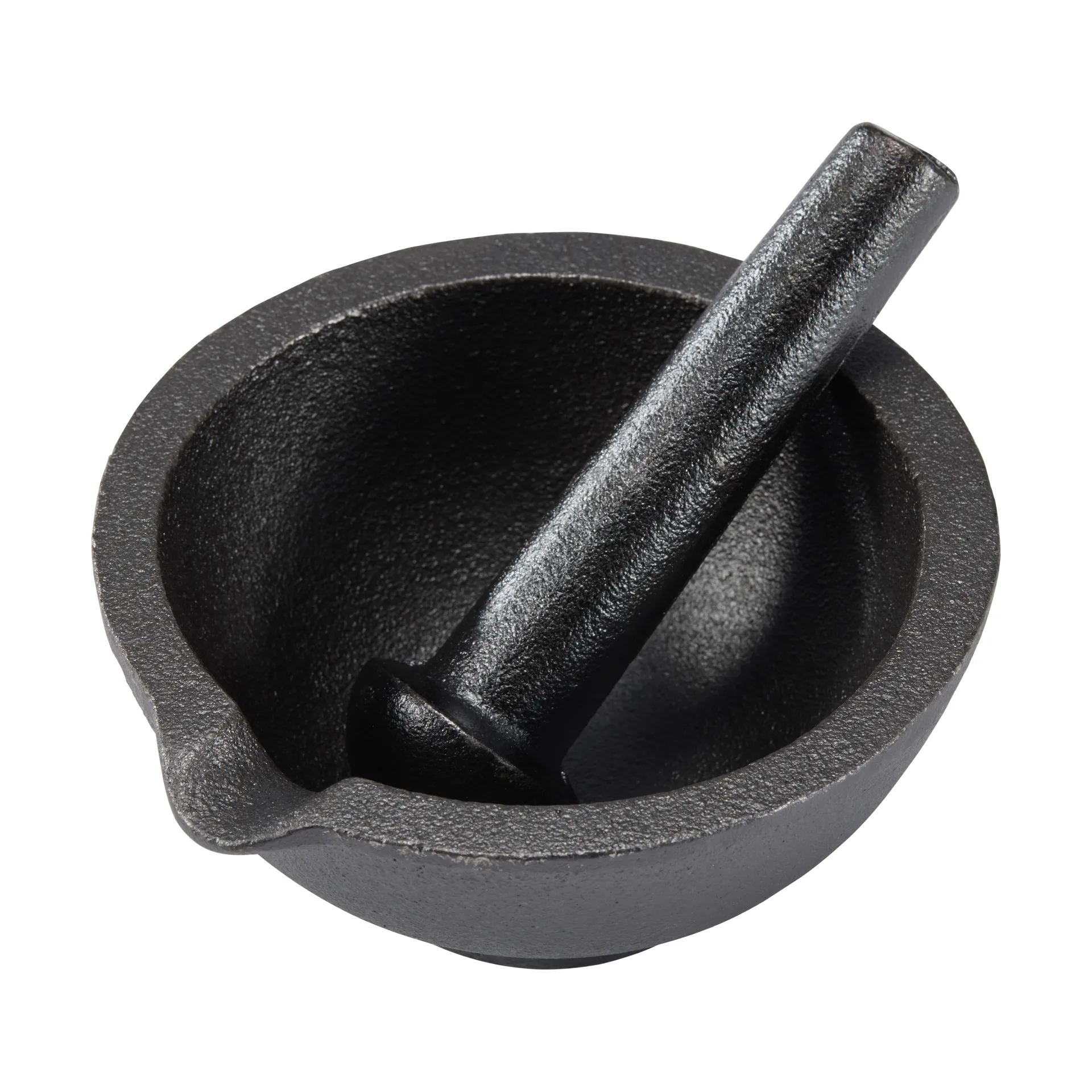 Gilly almofariz de ferro fundido, Preto, 13x13x6,3 cm Dorre
