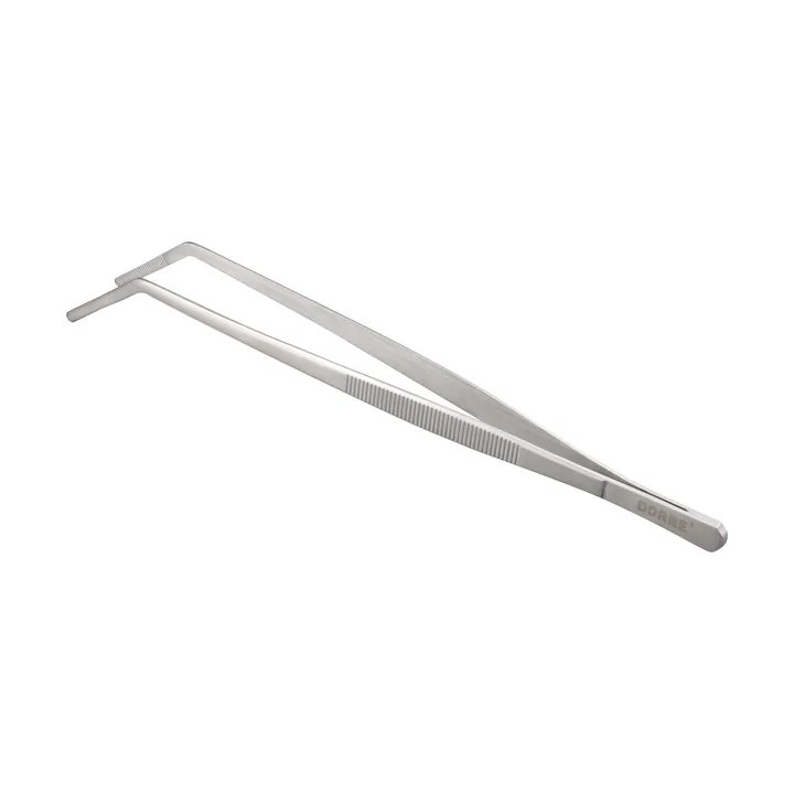 Miah pinça de cozinha com ponta curva 24x2,5 cm - Aço inoxidável - Dorre