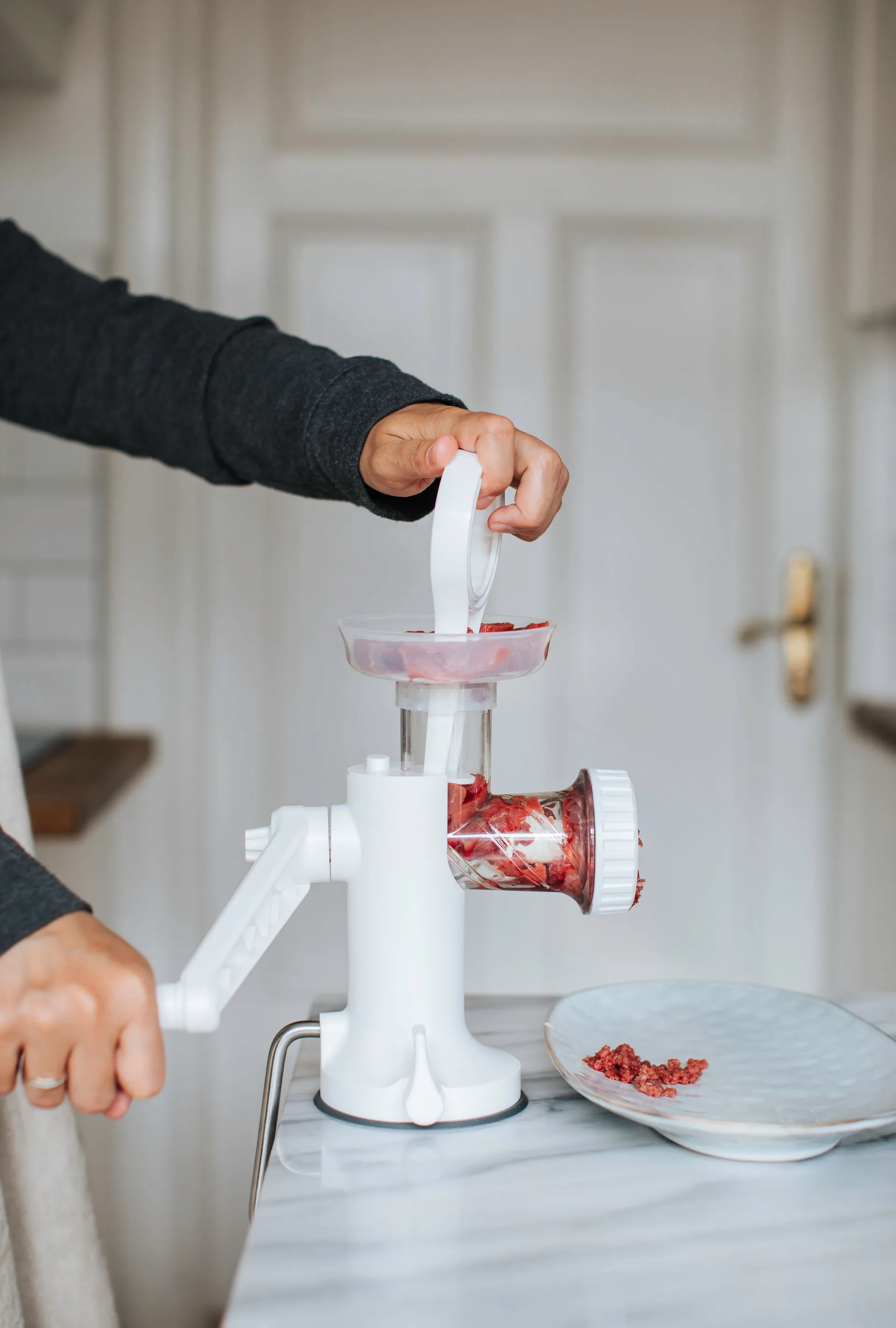 Moedor de carne Kora, Branco  Dorre