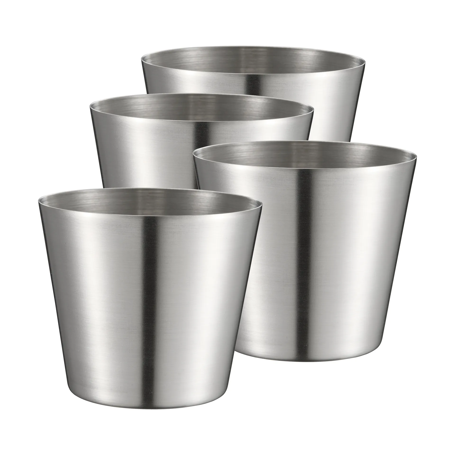 Peg copo para batatas fritas/serviço, Aço inoxidável, conjunto de 4, Ø9,5 cm Dorre