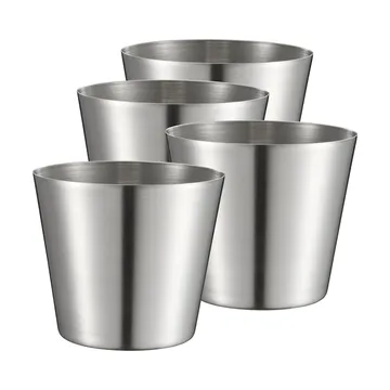 Peg copo para batatas fritas/serviço - Aço inoxidável, conjunto de 4, Ø9,5 cm - Dorre