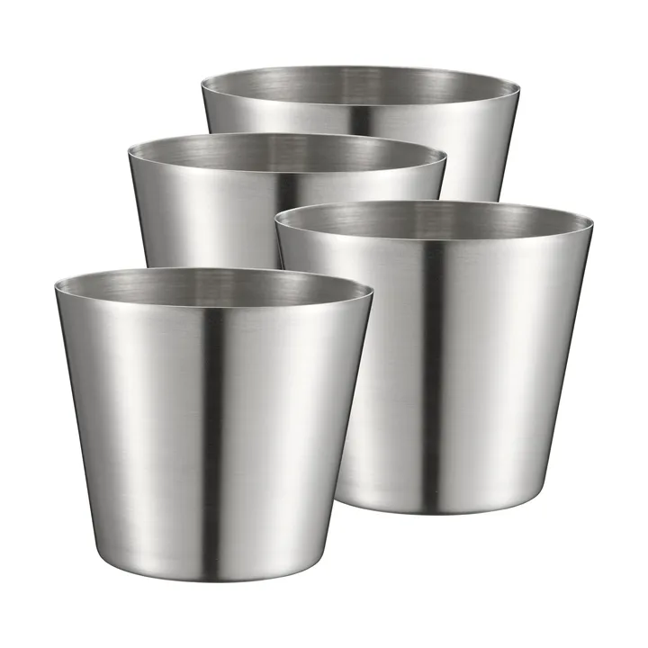Peg copo para batatas fritas/serviço - Aço inoxidável, conjunto de 4, Ø9,5 cm - Dorre