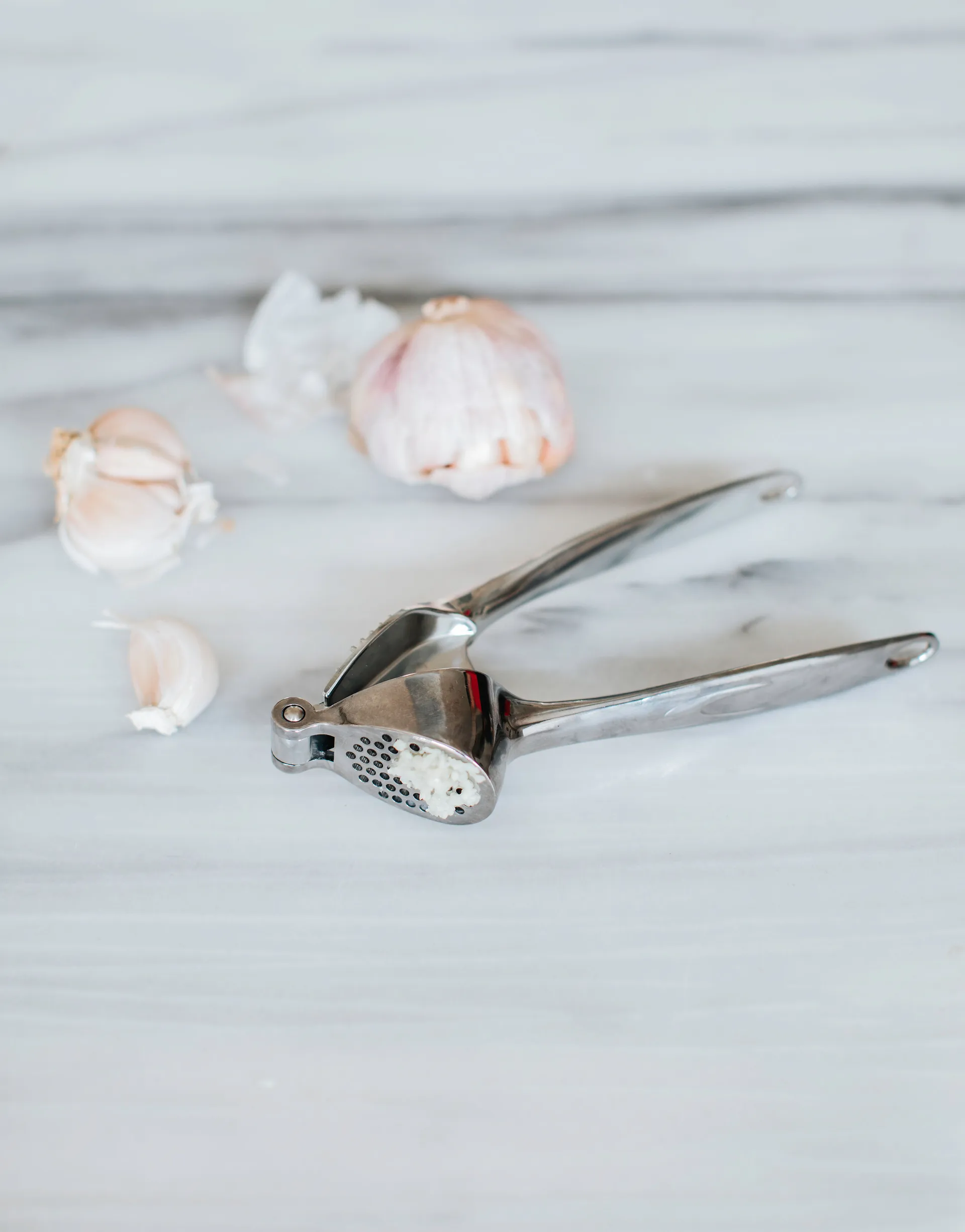 Prensa de alho Via 18 cm, Zinco Dorre