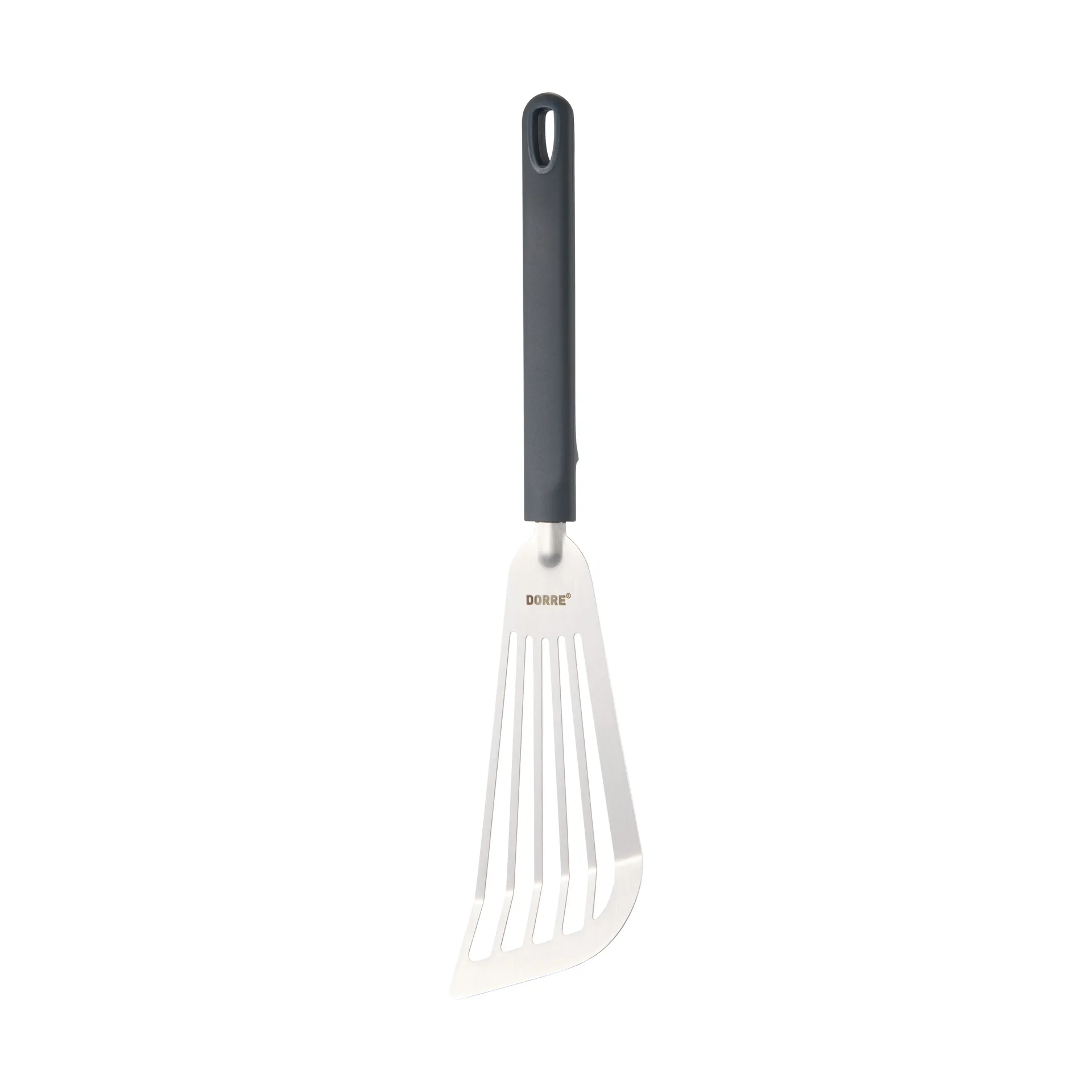 Saira espátula de cozinha 33x8,5x1,8 cm, Aço inoxidável–alça de silicone cinza Dorre