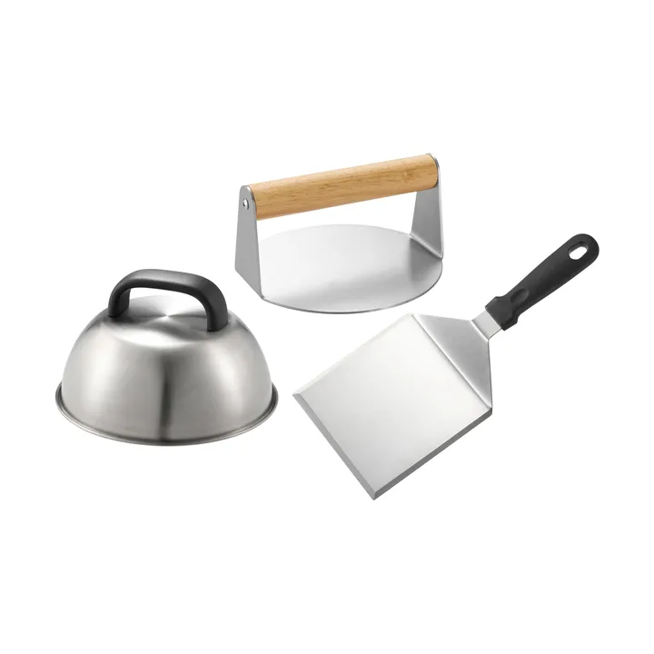 Sarika smashburguer set - Aço inoxidável, 3 peças - Dorre