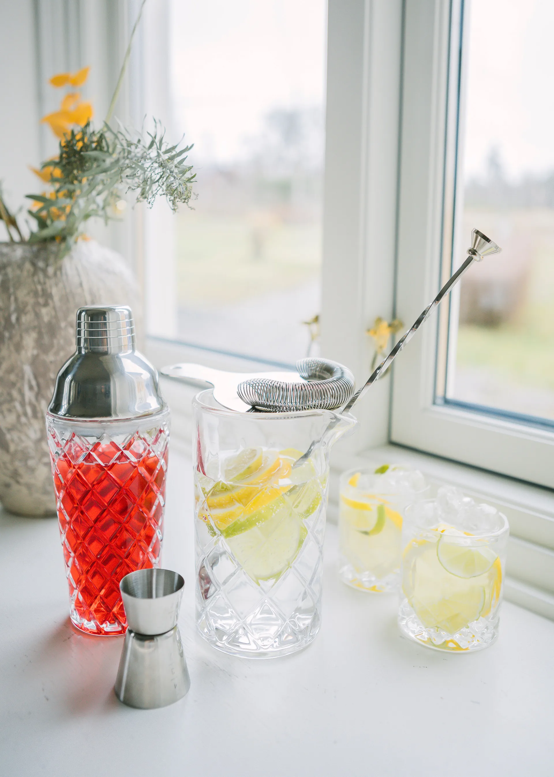 Shaker Dylan 40 cl, Vidro-aço inoxidável Dorre