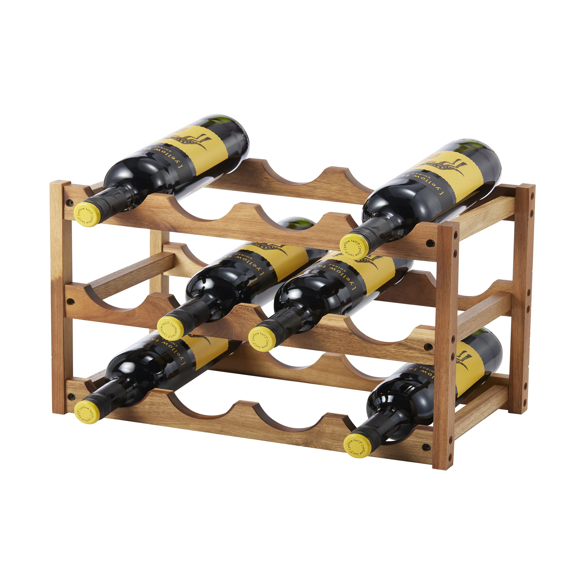 Suporte para vinho Varo 12 garrafas, Acácia Dorre