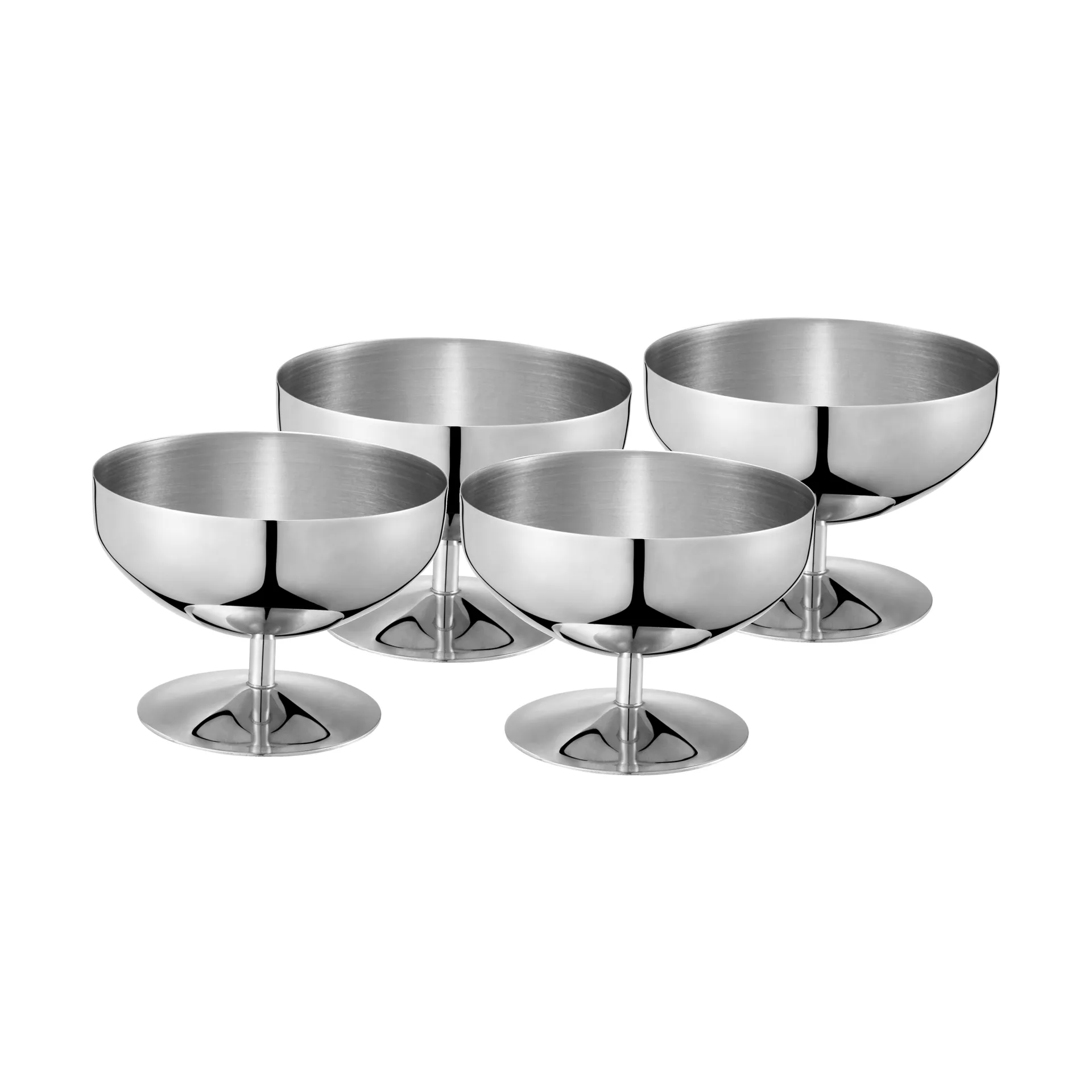 Taça de sobremesa/copo de gelado, Aço inoxidável, pack de 4, 25 cl Dorre