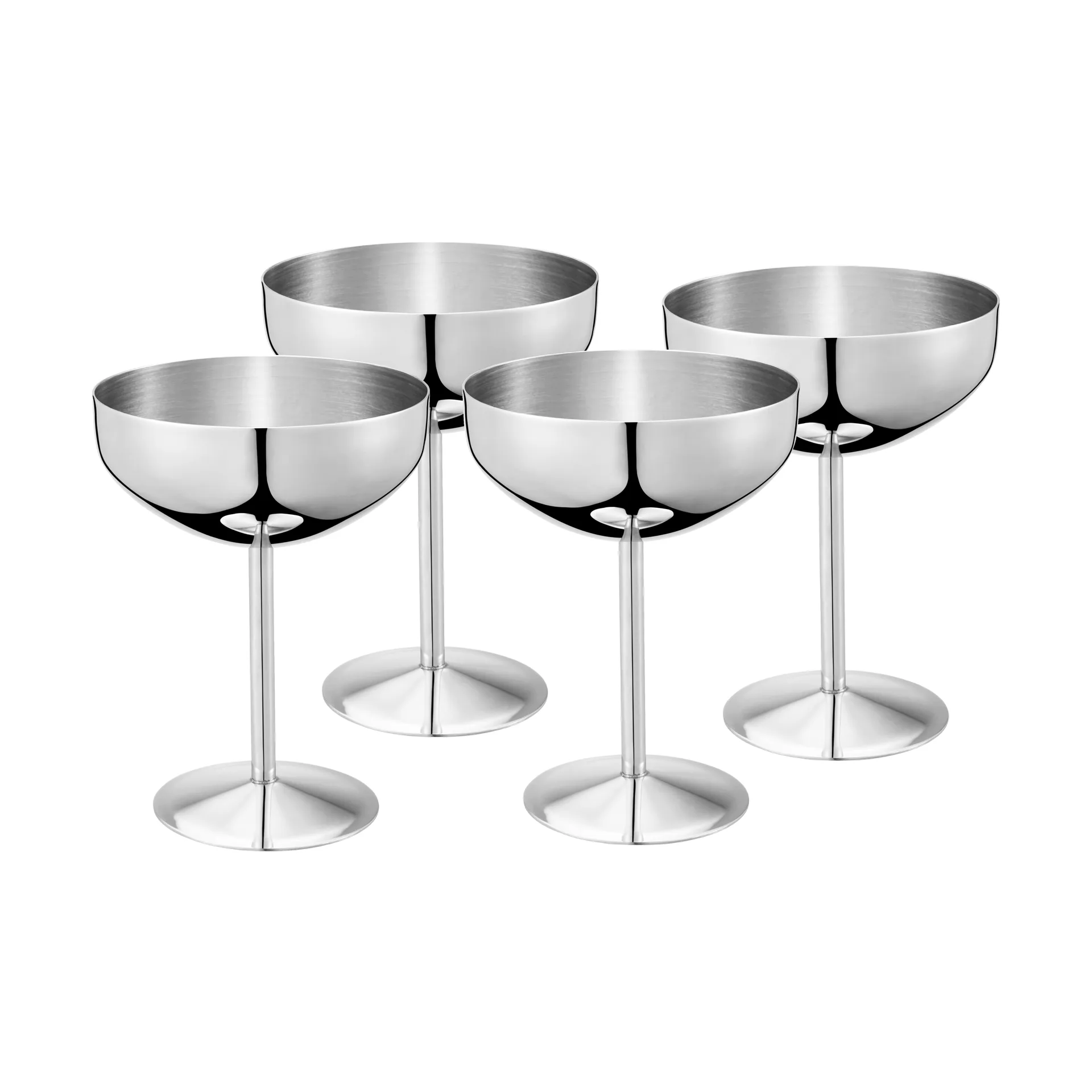 Taça de sobremesa/taça de gelado Dyane, Aço inoxidável, pack de 4, 25 cl Dorre