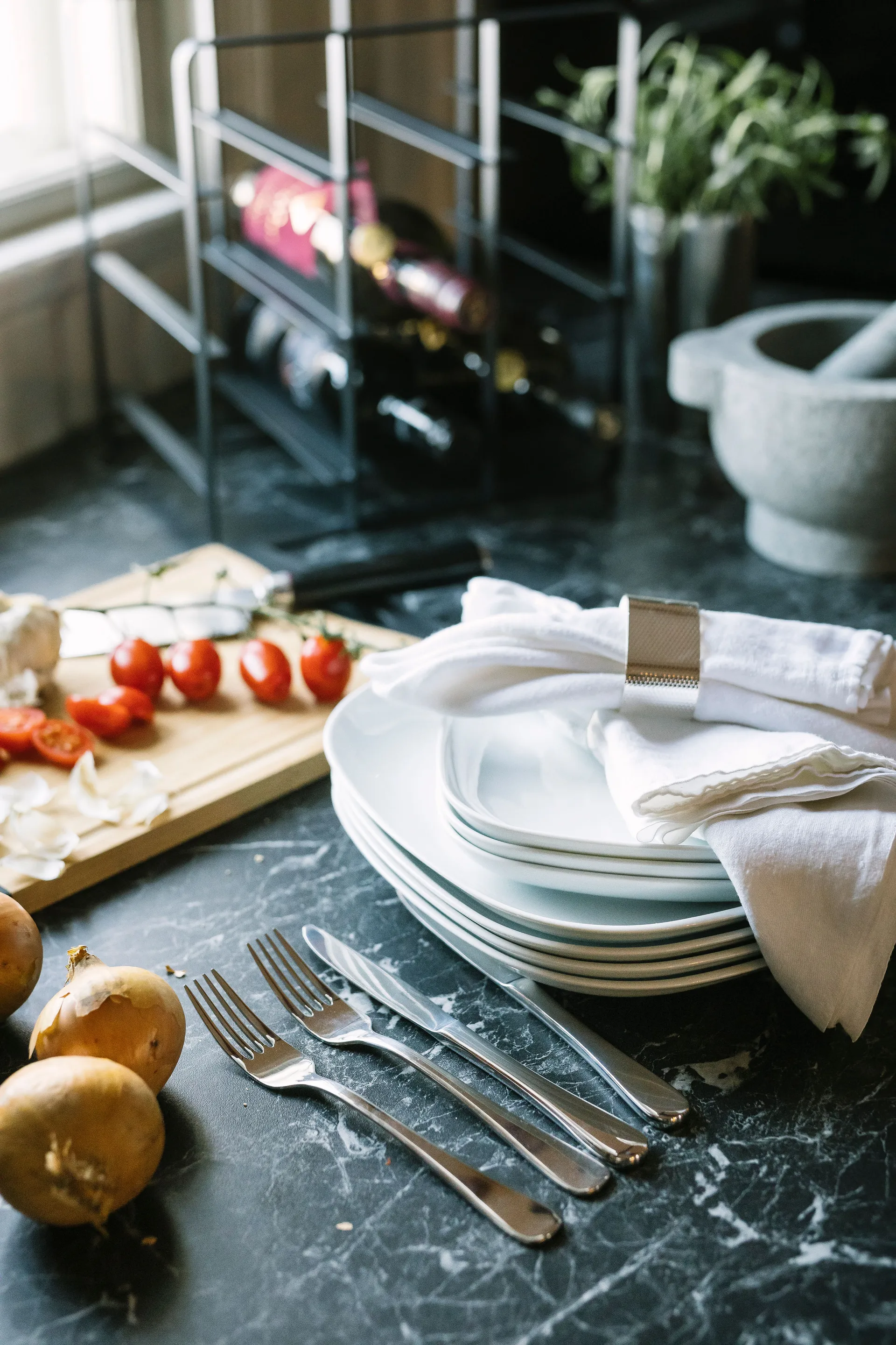 Talheres de salada Classic aço inoxidável , 60 peças Dorre