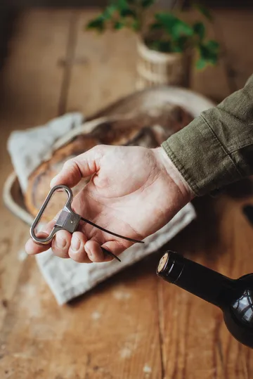 Vale Bladöppnare saca-rolhas 11x6,4x1 cm - Preto-prata - Dorre