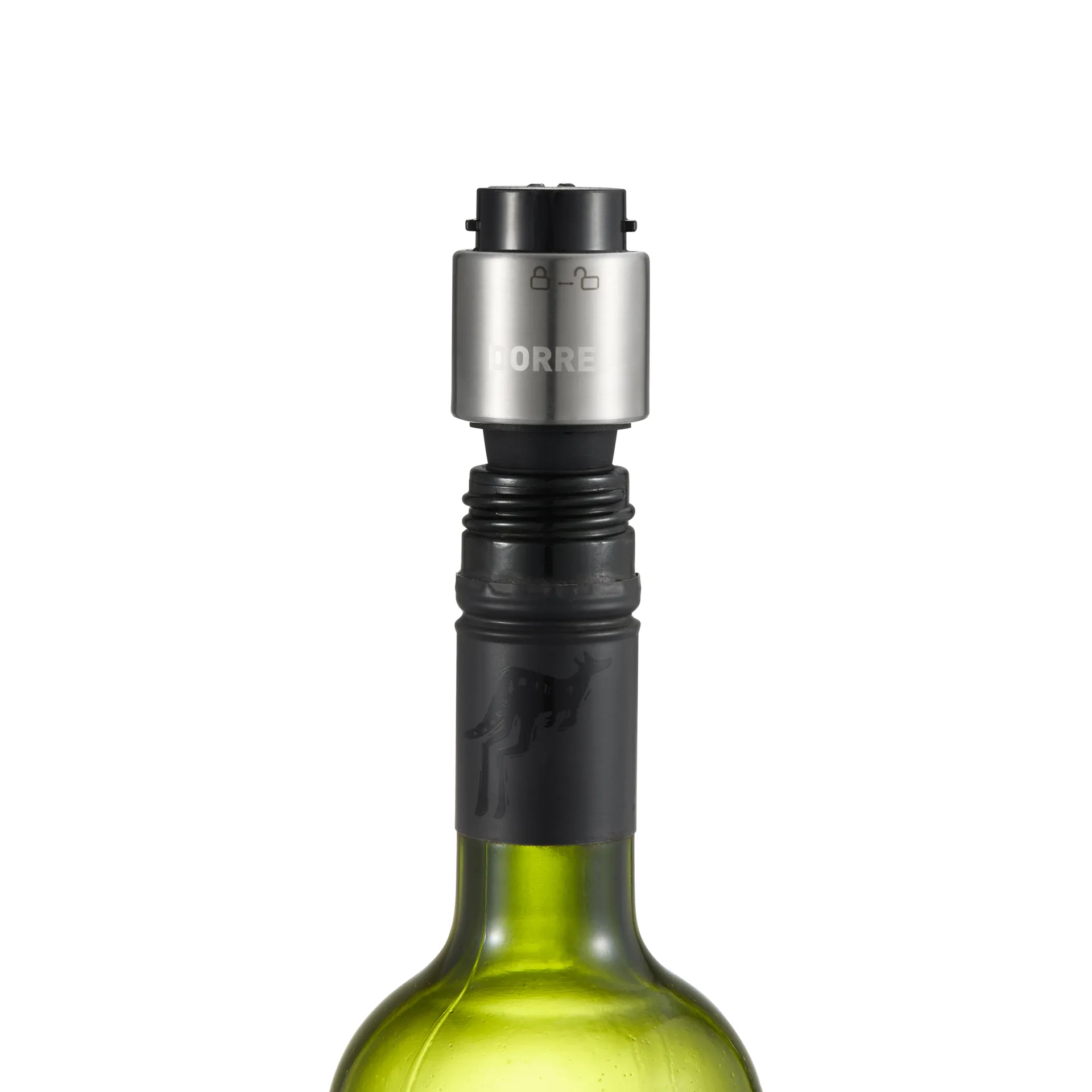 Verne arejador de vinho e vedante de vinho, Preto Dorre
