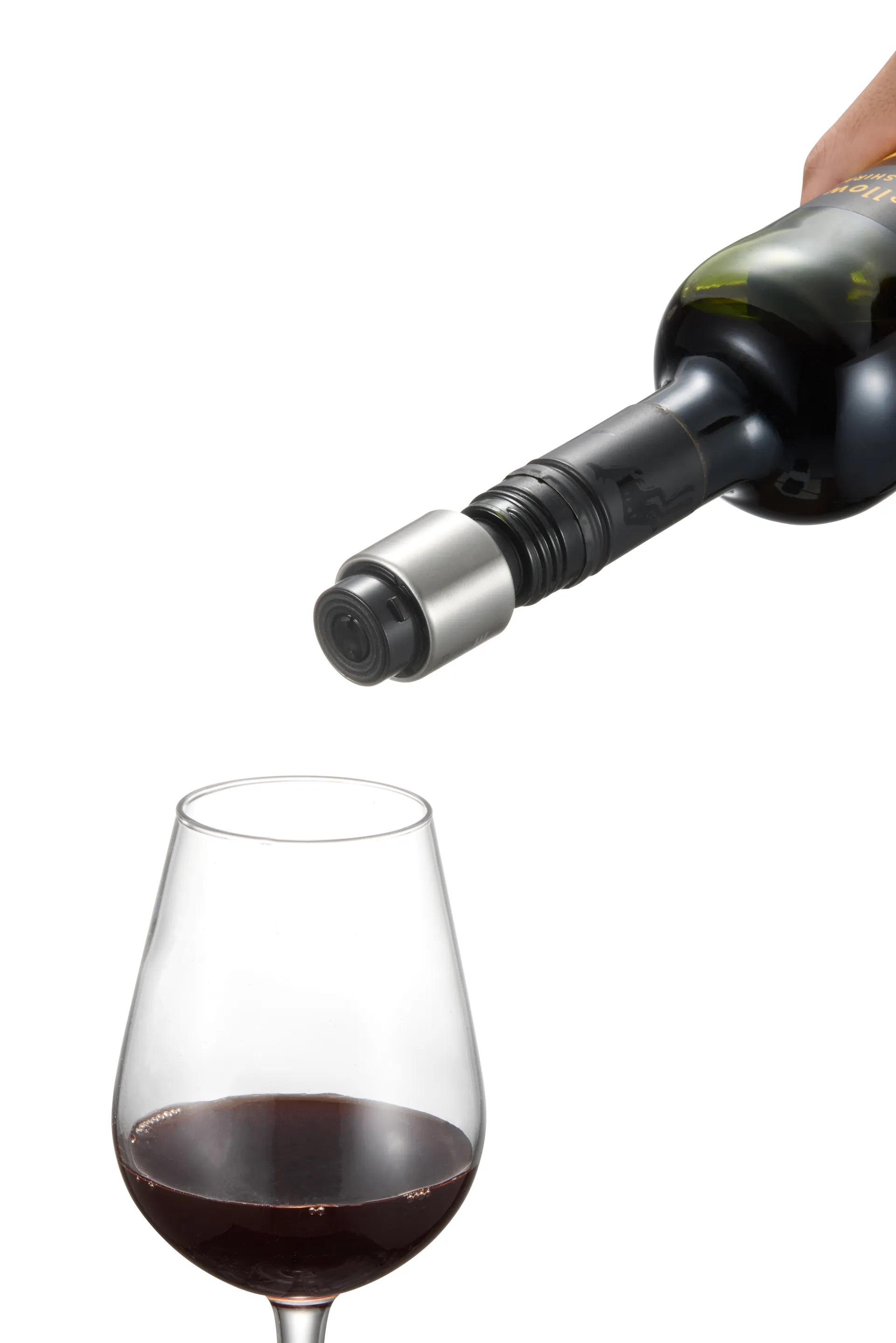 Verne arejador de vinho e vedante de vinho, Preto Dorre